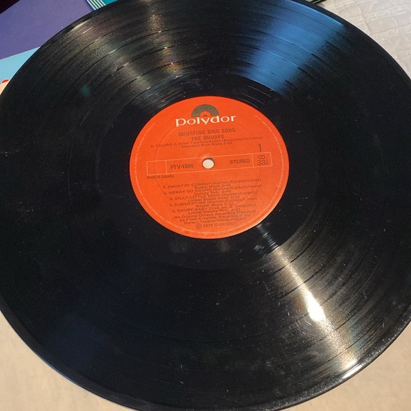 Vintage Smurfing Sing Along LP record - Picture 4 of 8